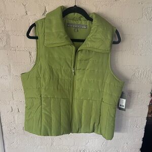 Kenneth Cole Reaction Green Puffer Vest XL NWT